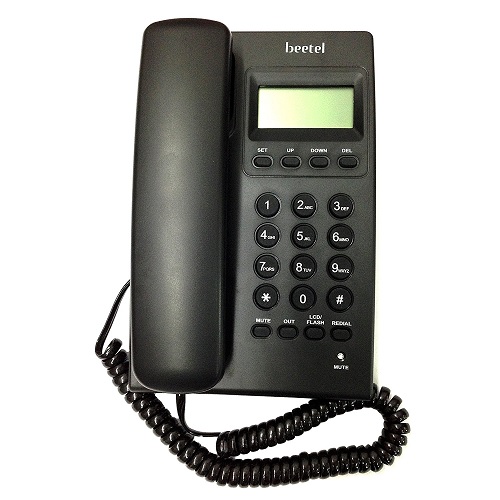 Beetel M 17 Black Corded Landline Phone